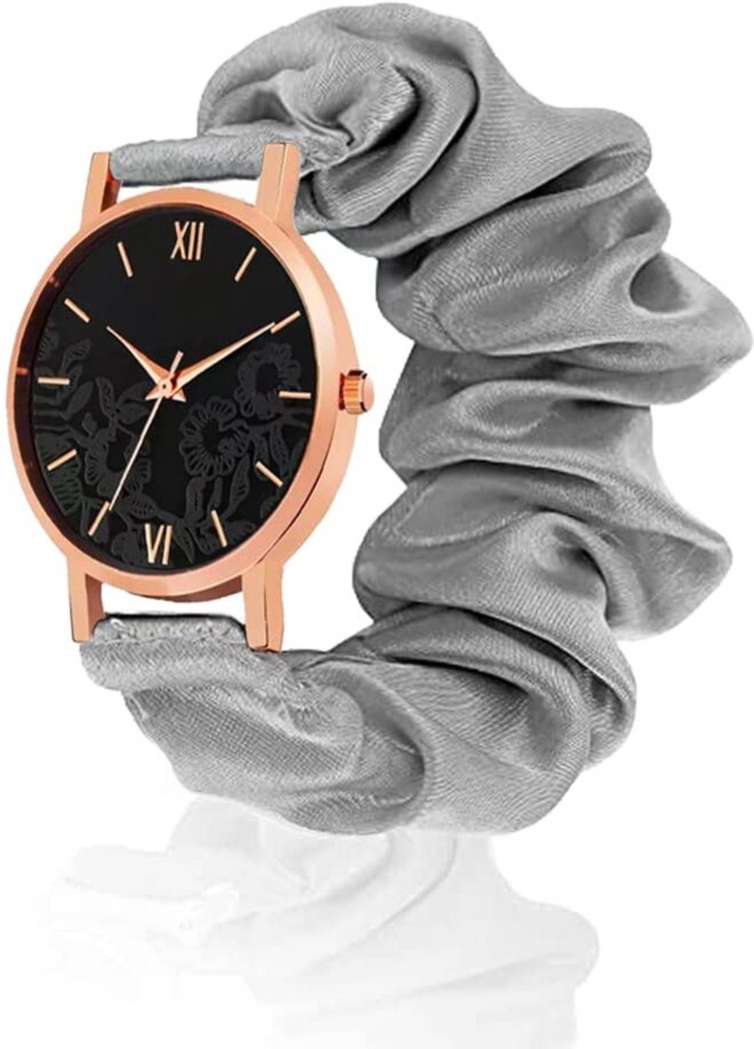 Anaiza W BLACK DIAL RIBBIN STRAP-GREY Analog Watch  - For Women