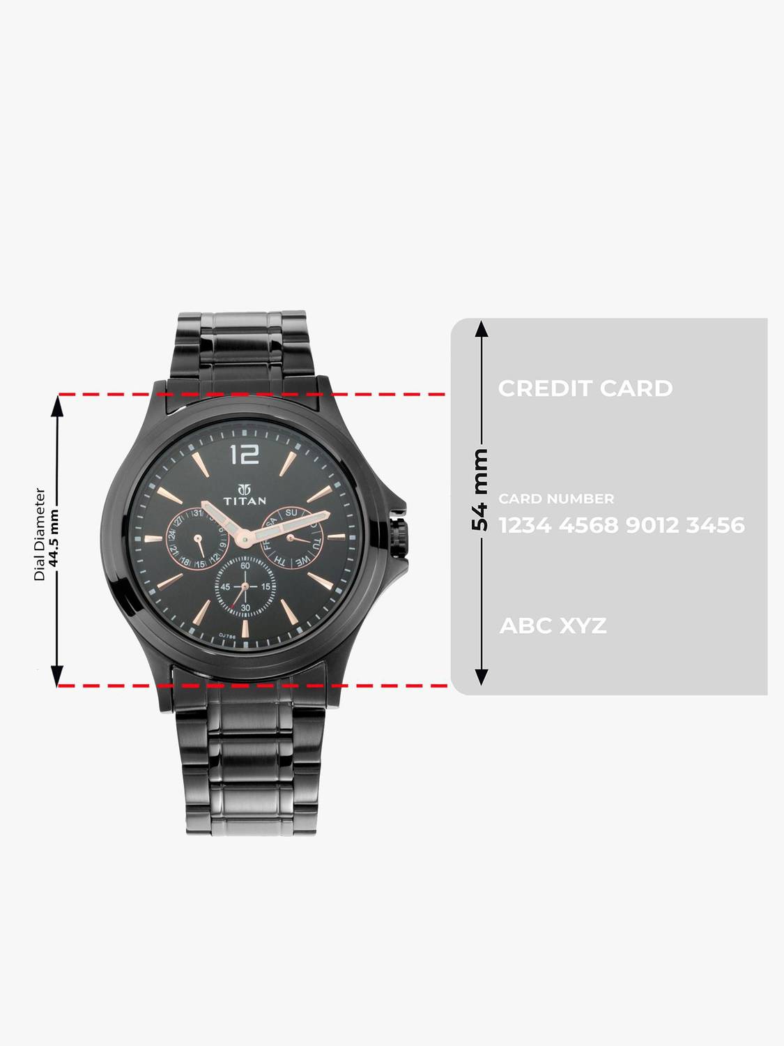 Titan Neo Black Multifunction Analog Watch - Men - Image 5