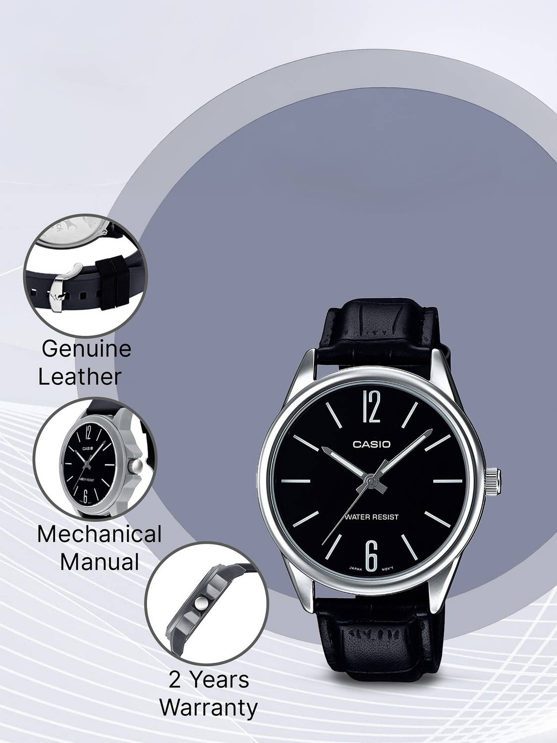 CASIO MTP-V005L-1BUDF Analog Watch - Men - Image 3
