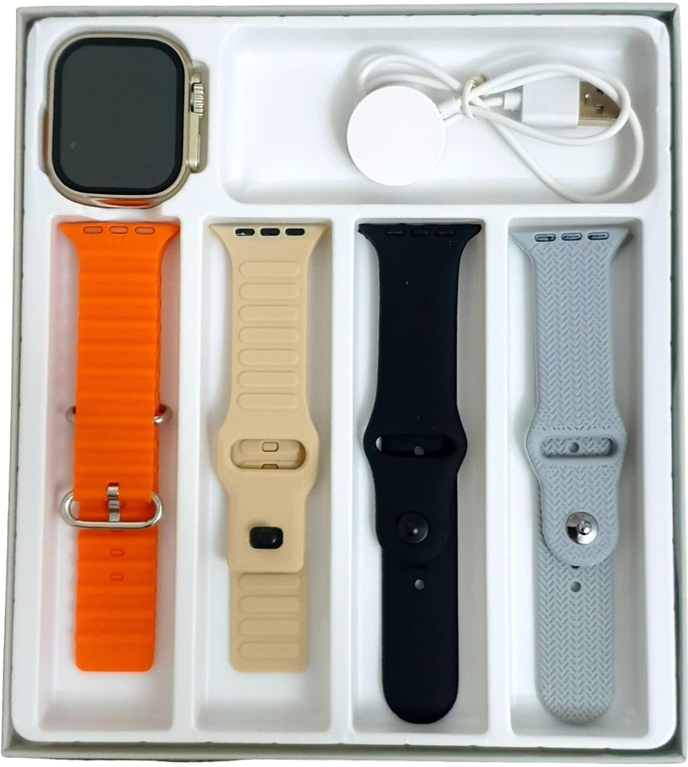 Image of Suthar's T20 Ultra2 Smart Watch with 4 Bands, Touchscreen, BT Calling, Multiple Modes 4 in 1 Straps T20 Ultra 2 Hybrid Smartwatch Watch - For Boys & Girls