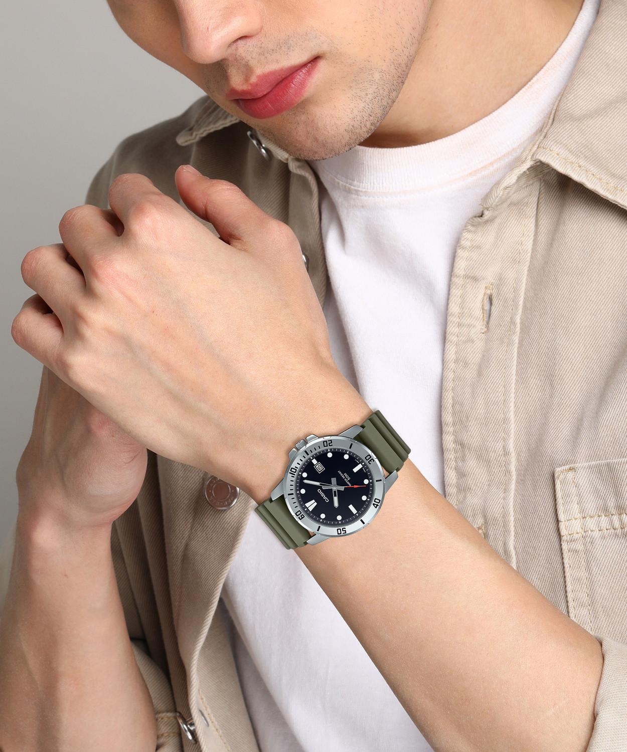 Image of CASIO MTP-VD01-3EVUDF MTP-VD01 Analog Watch - For Men