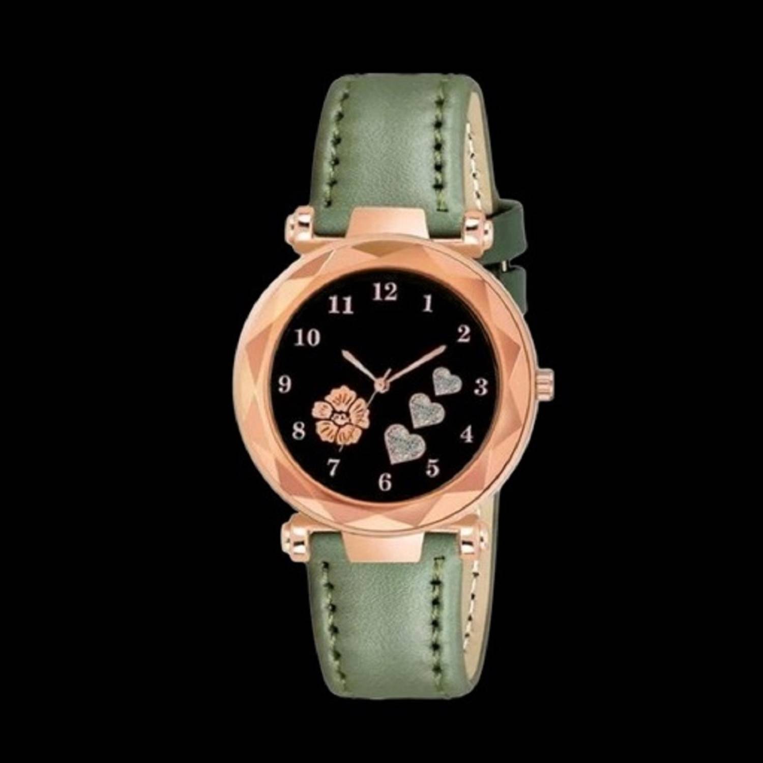 Anaiza W 3 HEART-GREEN Analog Watch  - For Women