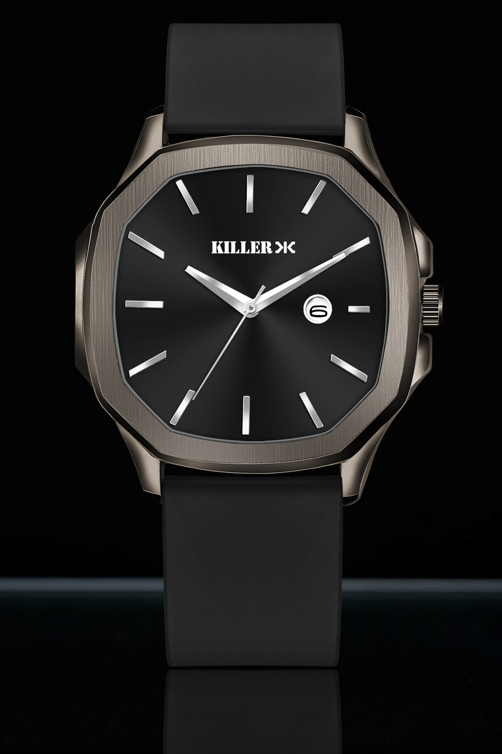 Image of KILLER Hexa Series | Working Date Display | Smart Watch Strap | 3D Glass | Soft Silicon Hexa Series | Working Date Display | Smart Watch Strap | 3D Glass | Soft Silicon Analog Watch - For Men