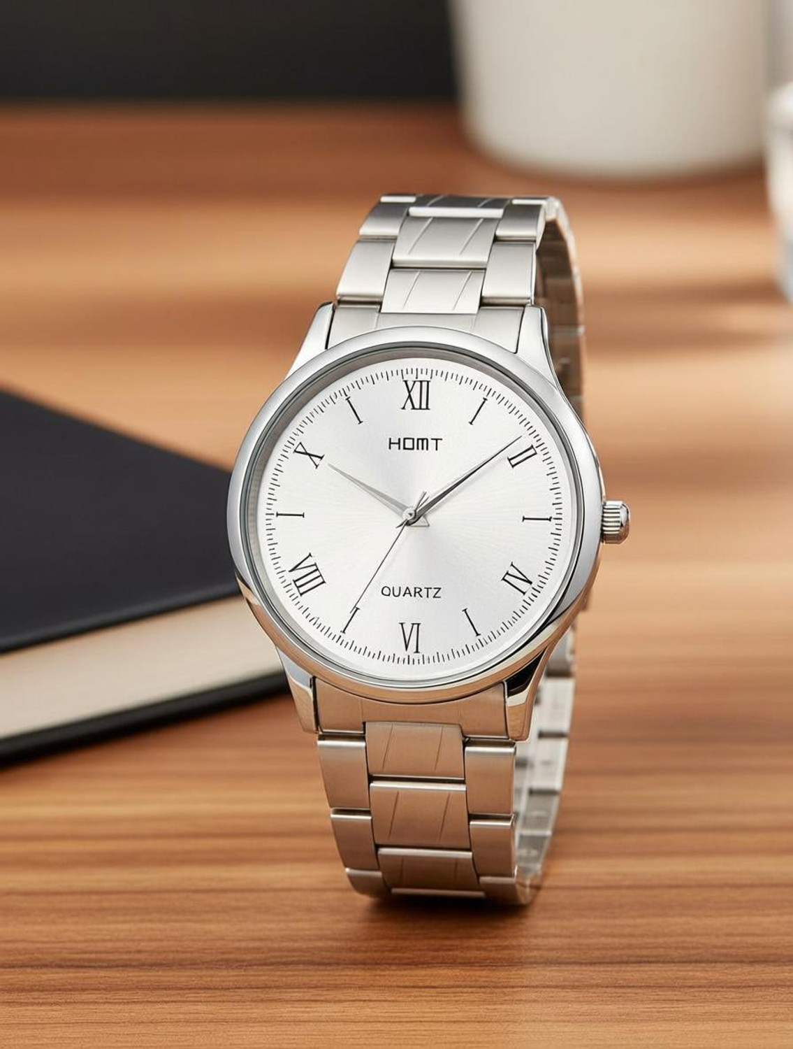 Image of homt Silver Dial Stainless Steel Strap Silver Dial Stainless Steel Strap Analog Watch - For Men