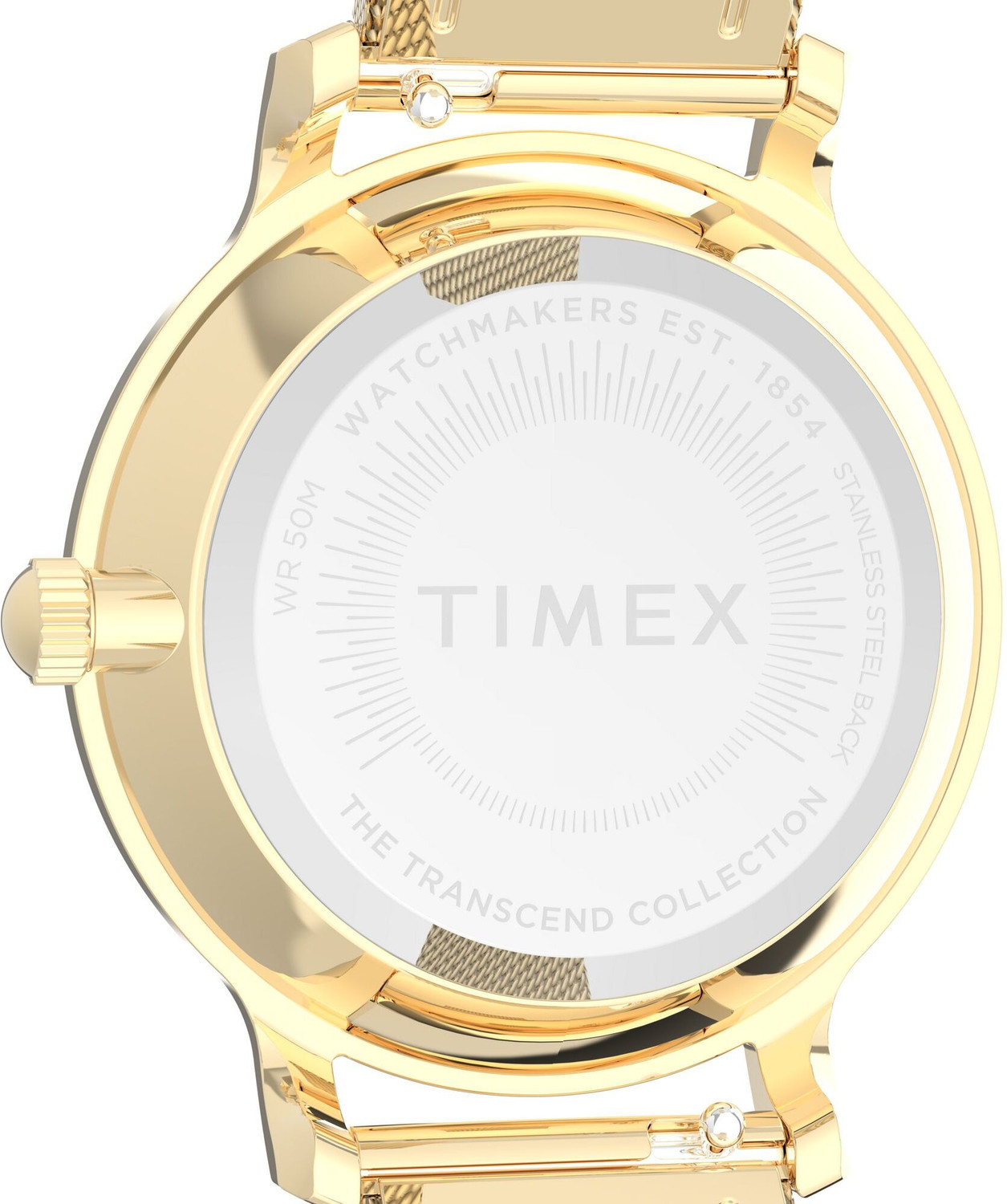 Image of TIMEX TW2W87300UJ Transcend Round 31mm Green Dial Analog Watch - For Women