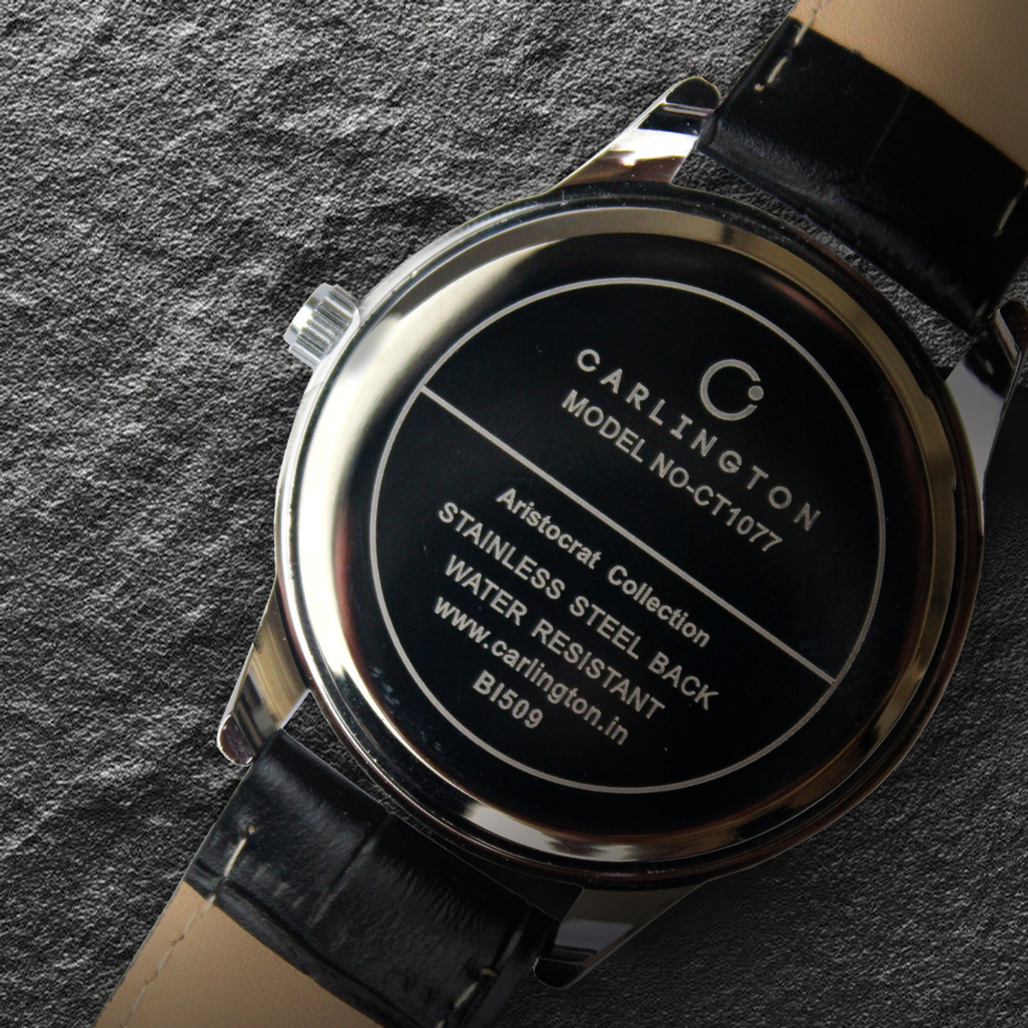 Image of Carlington CT 1077 Black Carlington Series Premium Gents Wrist Watches Analog Watch - For Men