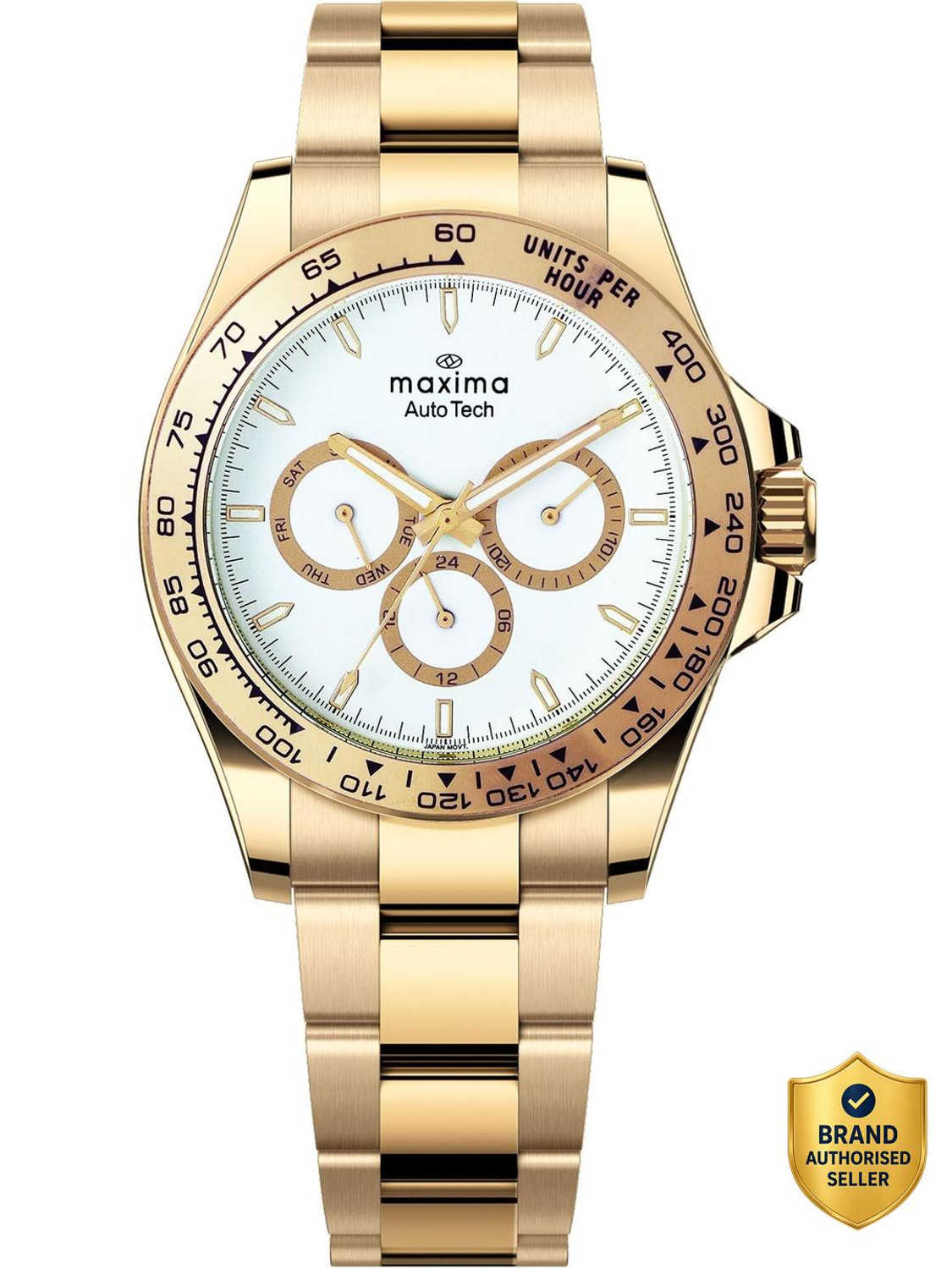 Image of MAXIMA 70760CMGY Auto Tech Collection Analog Watch - For Men
