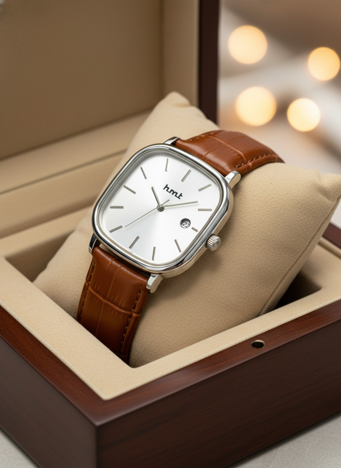 Image of hmt QUARTZ Exclusive Silver Dial Water Resistance Classic Premium Analog Watch For Boy Analog Watch - For Men