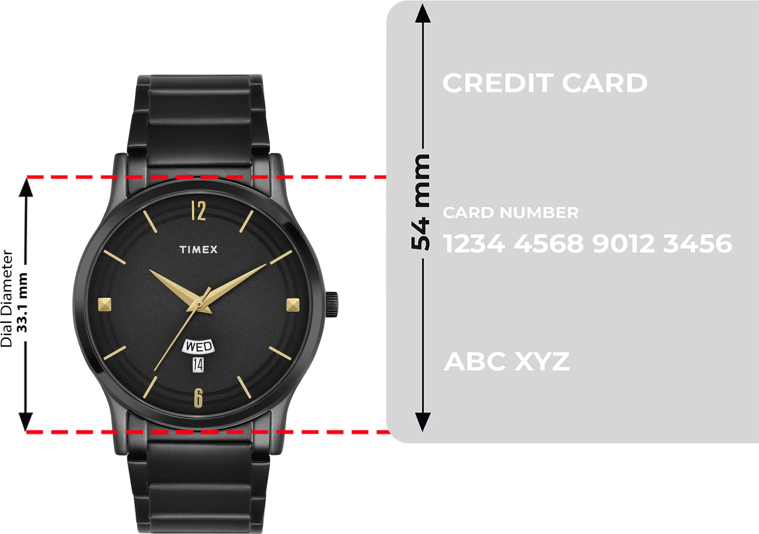 Image of TIMEX Trendline Round 39mm Black Dial Analog Watch - For Men
