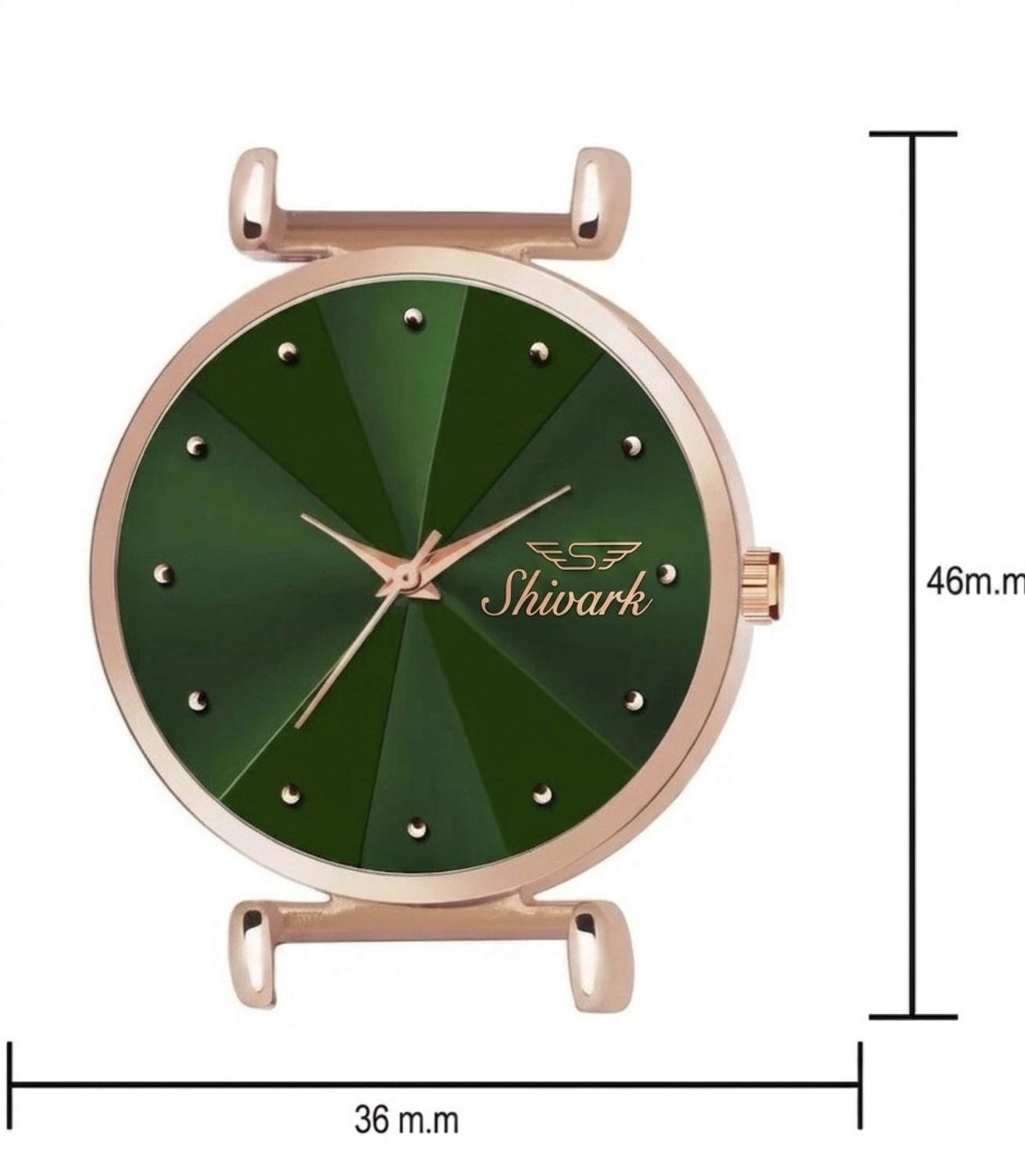 Image of Shivark Green Dial And Silicone Strap Analog Watch - For Women