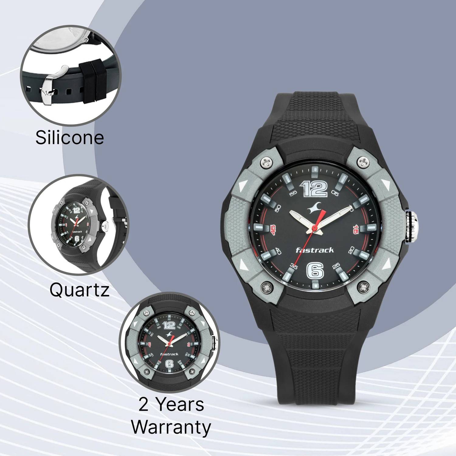 Fastrack NP38057PP02 Black Dial Analog Watch - Image 5