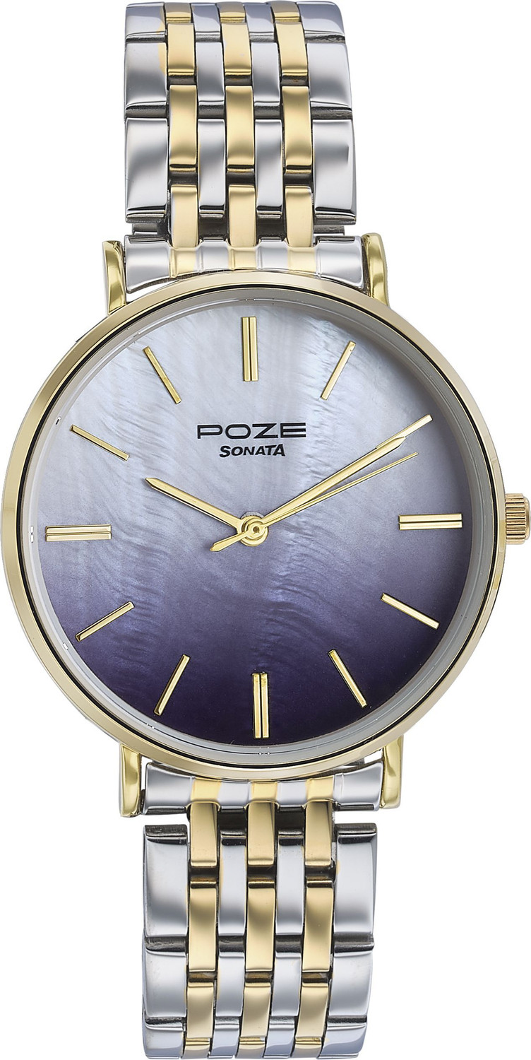 Image of SONATA Poze - Metal Analog Watch - For Women