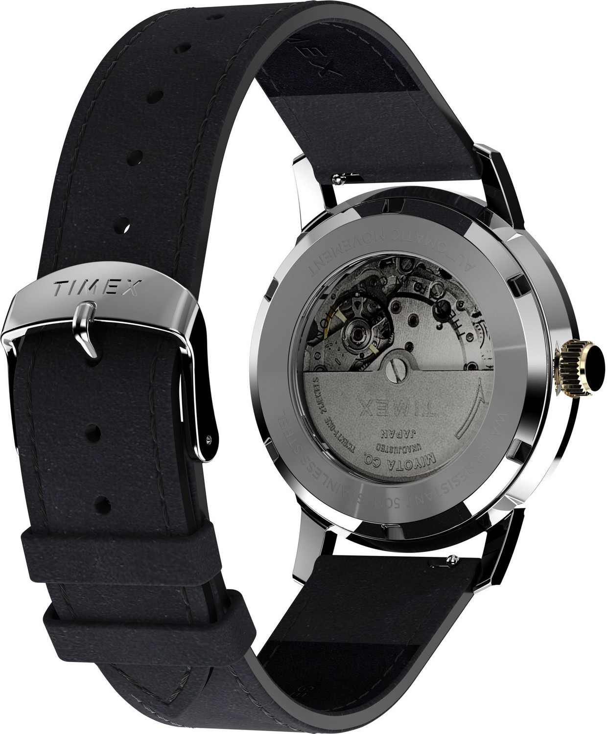 Image of TIMEX TWEG26711 Marlin Round 42mm Black Dial Analog Watch - For Men
