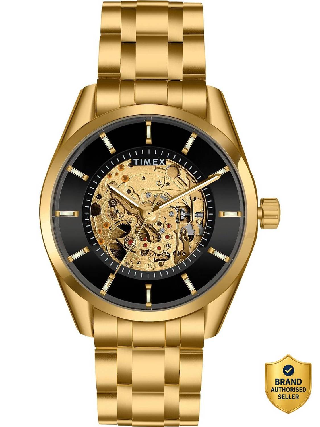 TIMEX Automatic Black Dial Analog Watch - For Men price history chart and lowest price