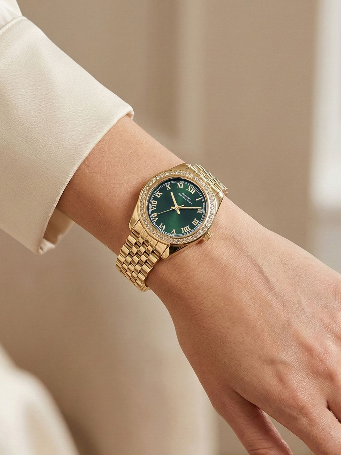 Image of French Connection Stylish Combination of Bracelet Analog Watch - For Women