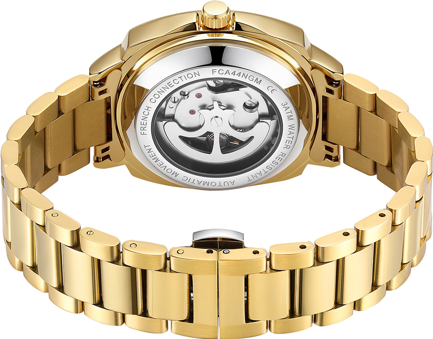 Image of French Connection FCA44NGM Green Sunray Round Dial Automatic Analog Watch - For Men
