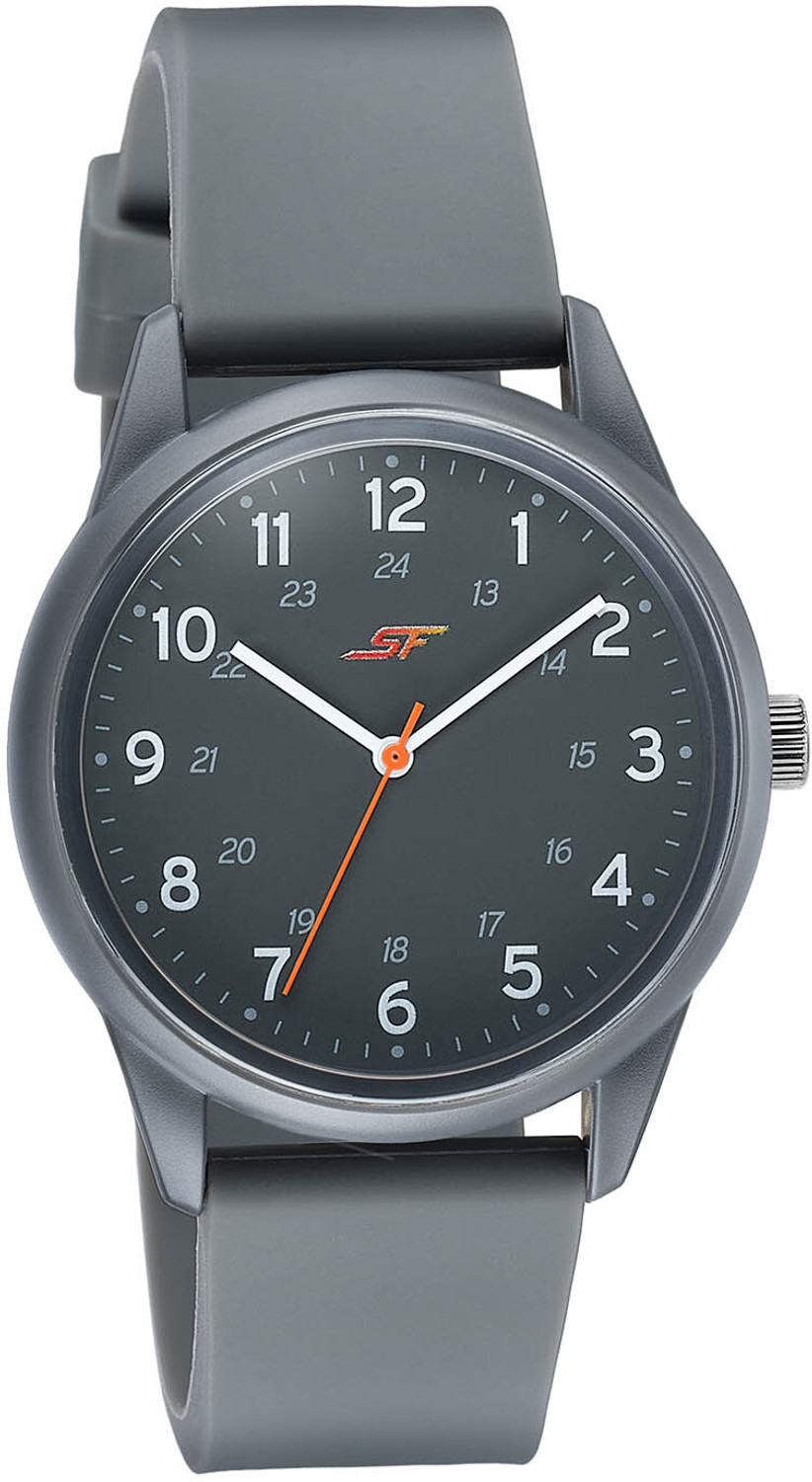 Image of SONATA SF Field watch SF Field Analog Black Dial Dark Grey Silicon Strap Analog Watch - For Men