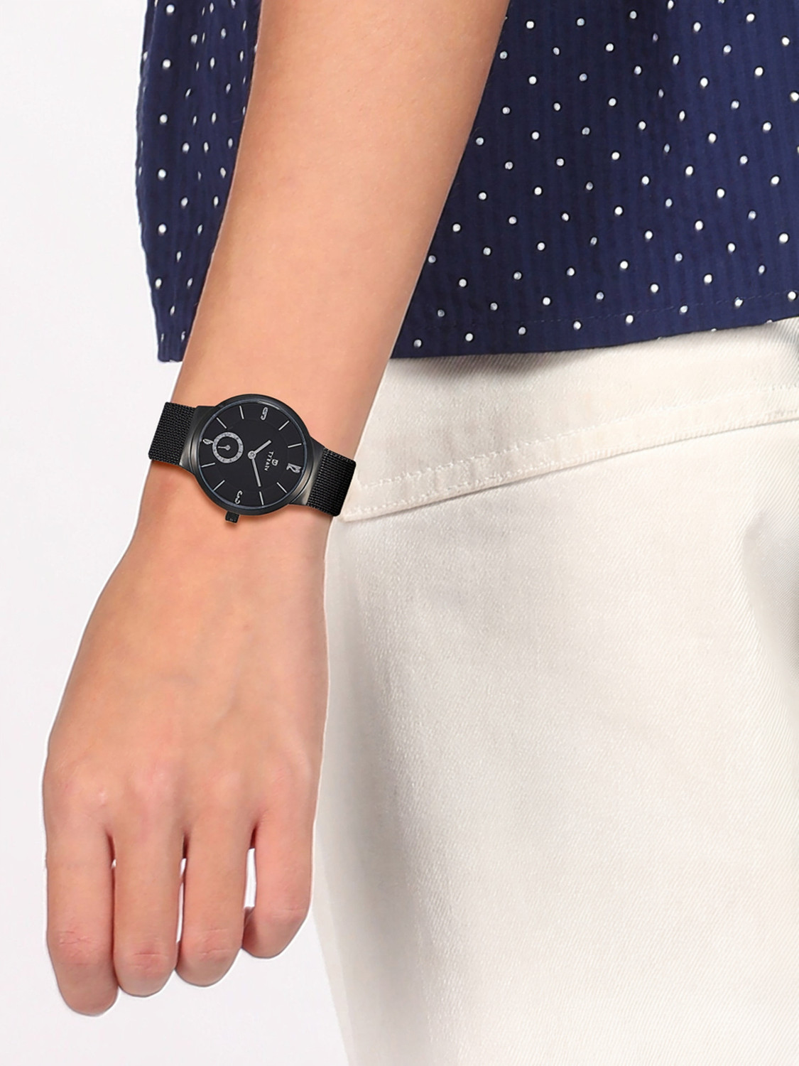 Image of Titan NQ95033NM01 Workwear ladies-Owago Analog Watch - For Women