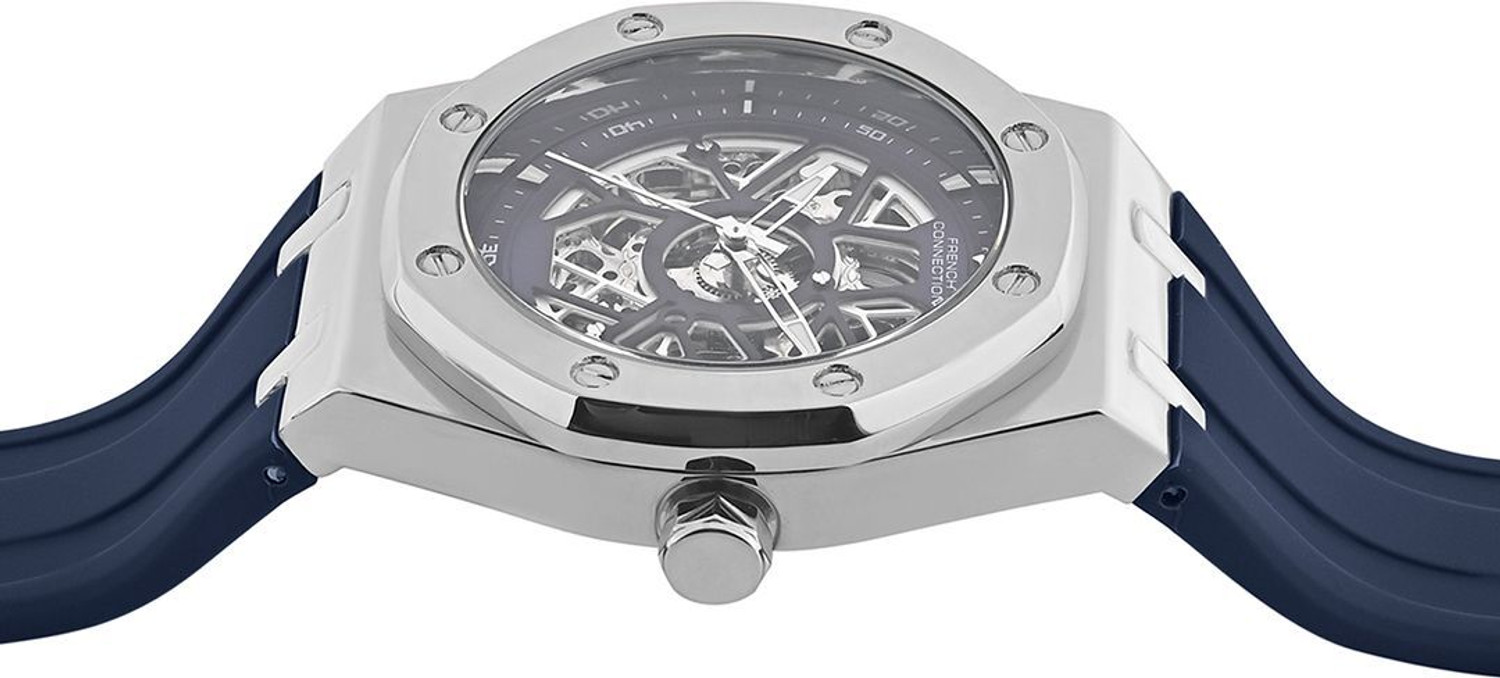 Image of French Connection Blue Sunray Dial | Men's Blue Automatic Watch Analog Watch - For Men