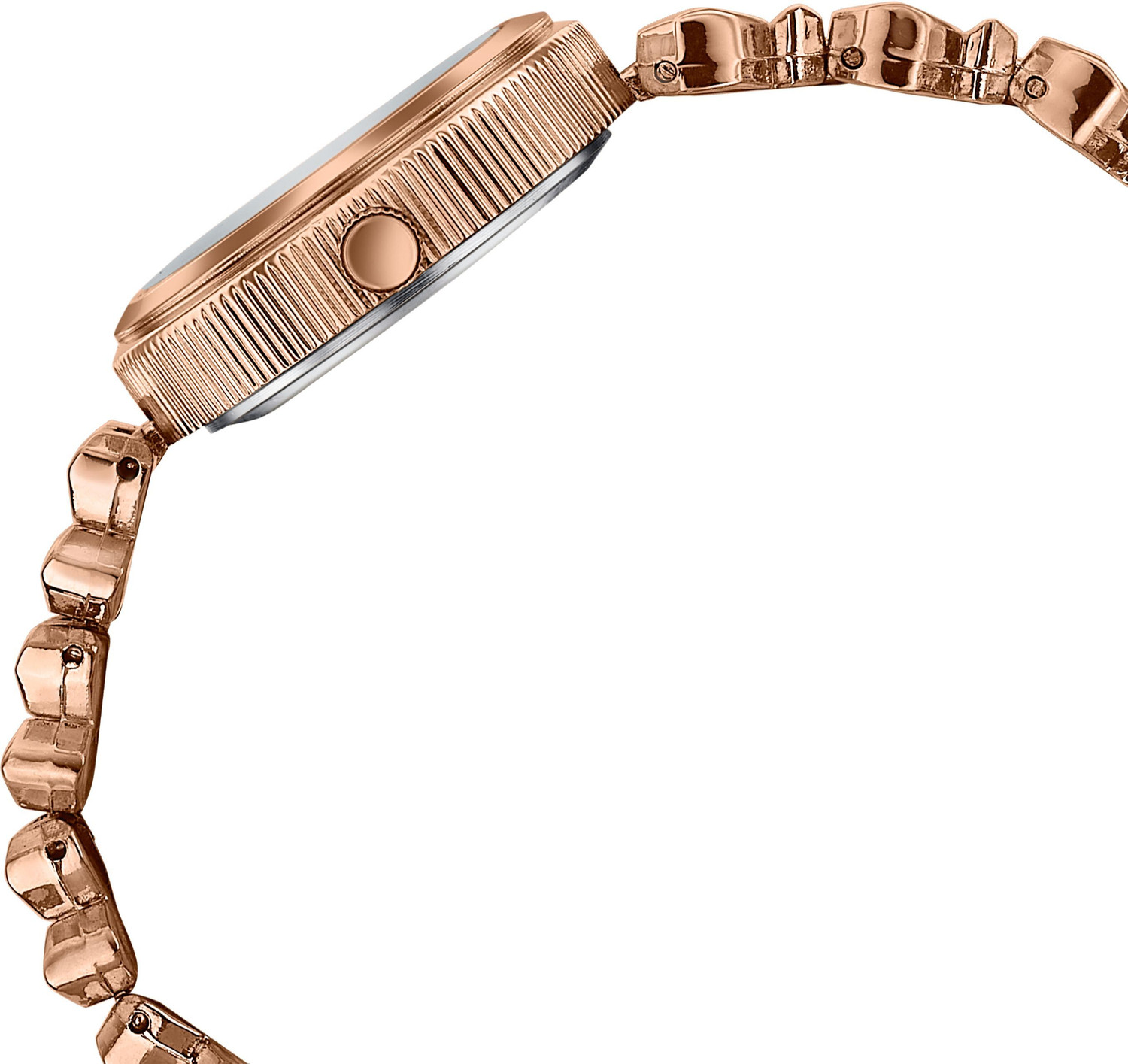 Image of SONATA Poze 8 Sonata Poze 8 Quartz Pink Dial IP Rose Gold Alloy Strap Analog Watch - For Women