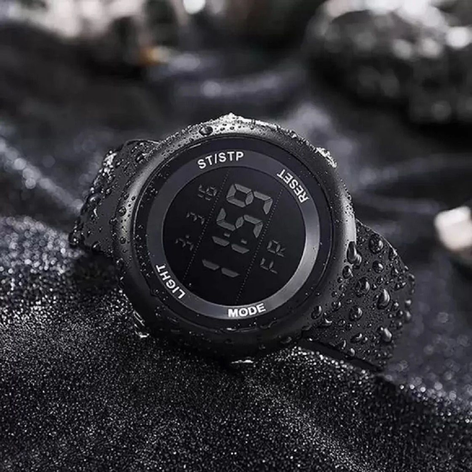 Image of HALA HL 1260 Stylish Sporty Look, Alarm, Black Strap, Multi Function Chrono Premium Watch Digital Watch - For Men