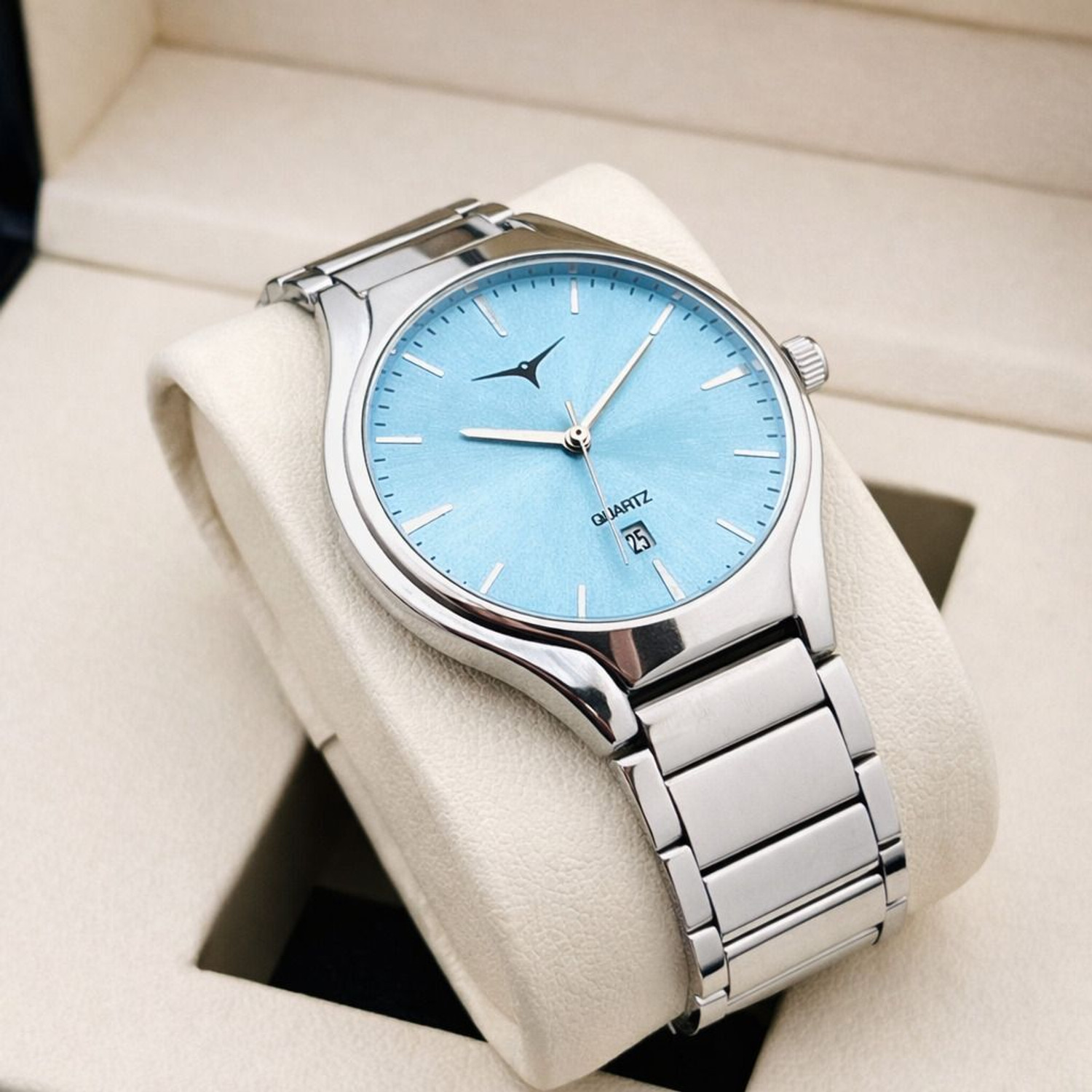 Image of TERIZLA NSM-044 Sunray Silver Dial with Date Display, Premium Quartz Analog watch for Boys Analog Watch - For Men