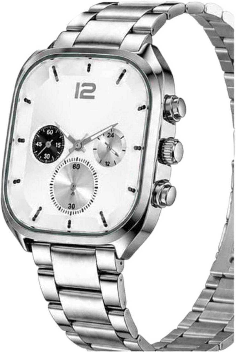 Firstchoice Silver Square Analog Watch-05 for Men - Image 2