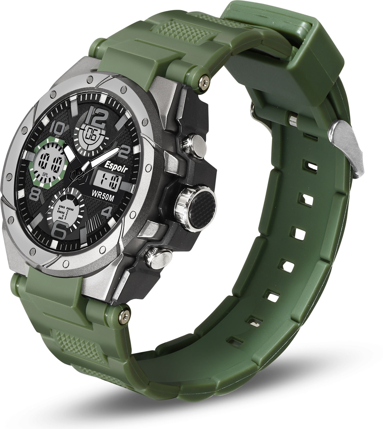 Image of Espoir 9025 Elegant Sports Analog Digital Elegant Sports Analog Digital Water Resistant Analog-Digital Watch - For Men