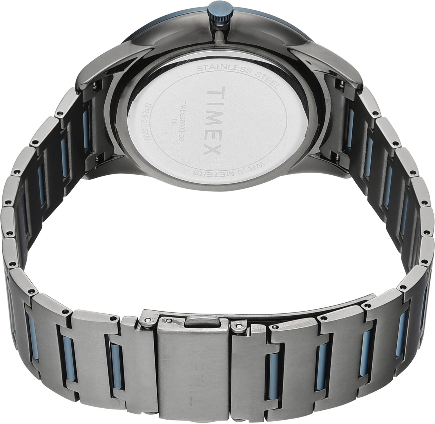 Image of TIMEX TWEG28003 Signio Round 42mm Grey Dial Analog Watch - For Men