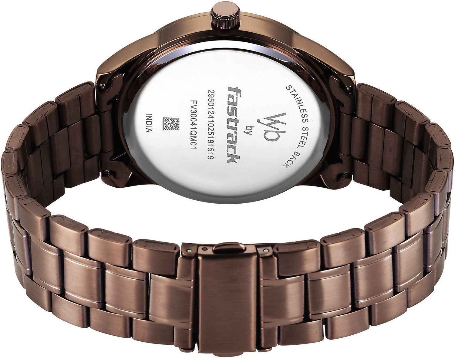 Image of Fastrack Vyb Drift Fastrack Vyb Drift Quartz Brown Dial Brown Stainless Steel Strap Analog Watch - For Men