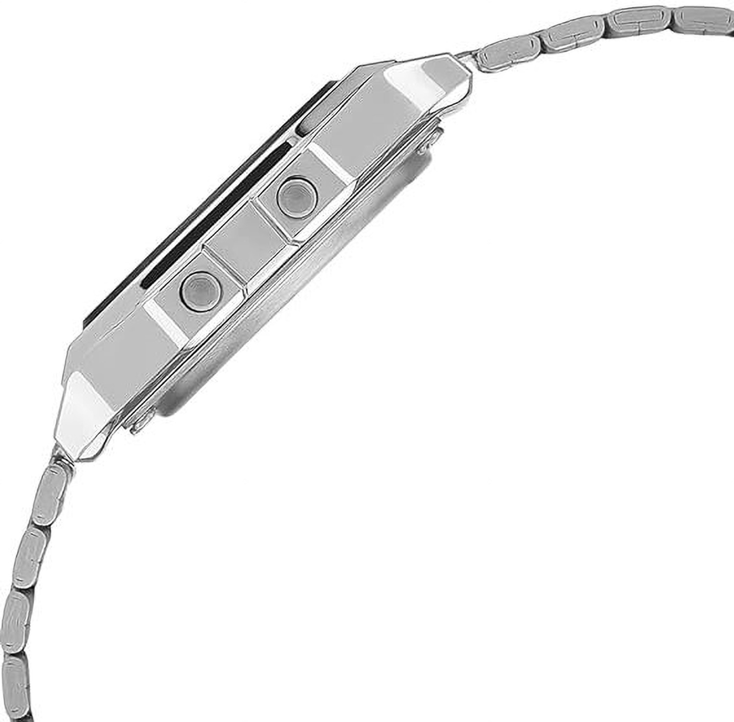 Image of Vkglobal Silver Digital Square Watch Digital Watch - For Men & Women