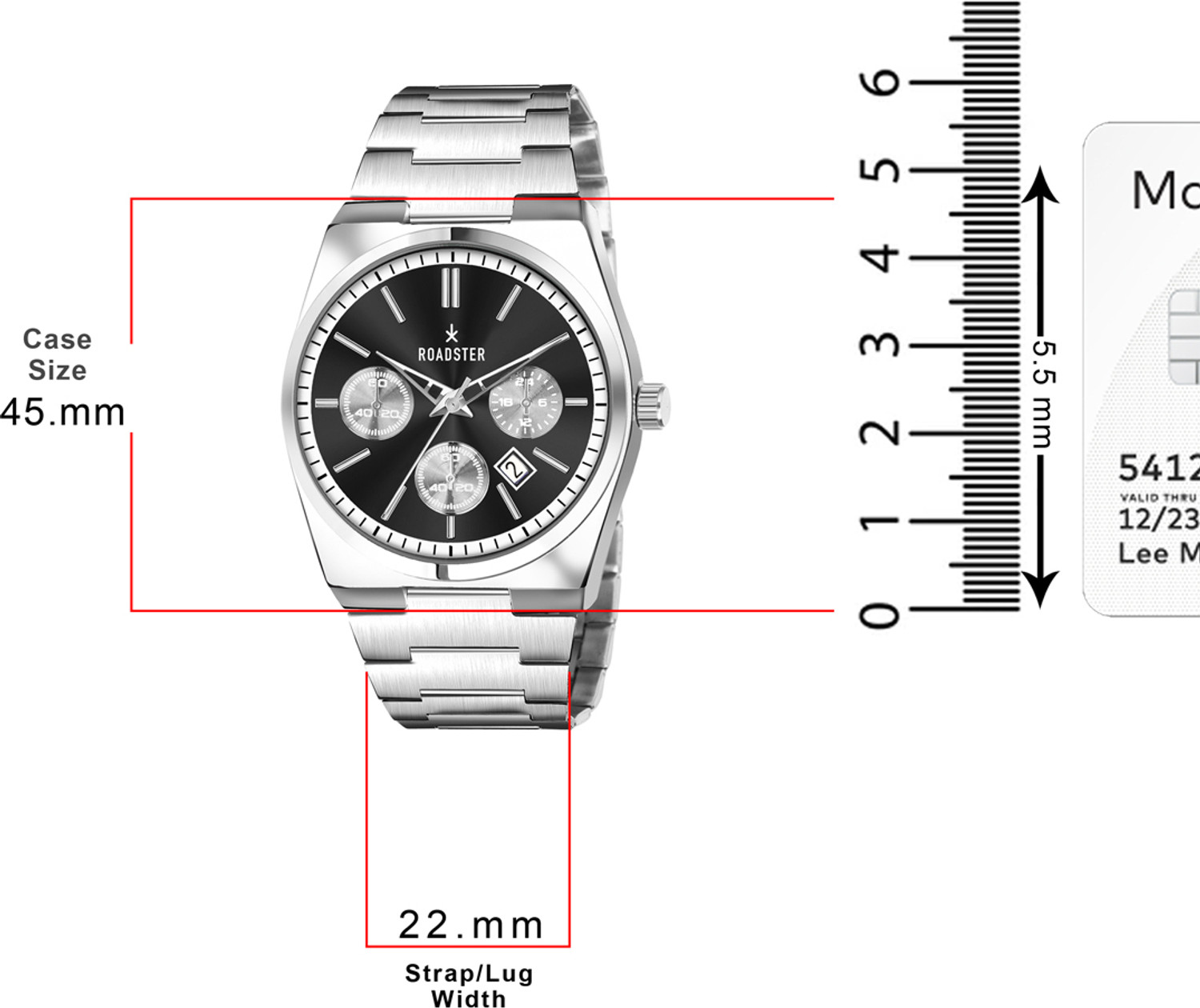 Image of Roadster RDSTR-9508 Roadster Stainless Steel Chain Watch For Mens Quartz Wrist Chrono Brand Classic Analog Watch - For Men