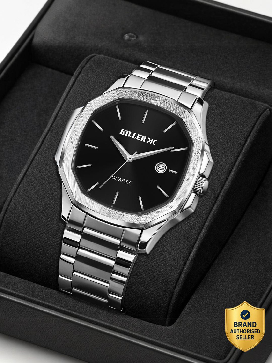 Image of KILLER UNISEX Date Function Working Free Size Adjutable Chain Lock Premium Quality UNISEX Date Function Working Free Size Adjutable Chain Lock Premium Quality Analog Watch - For Men