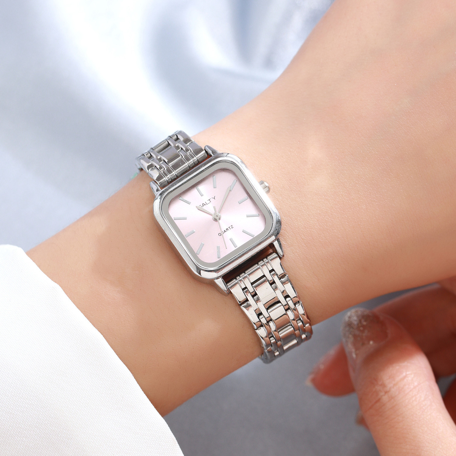 Image of Salty Peach Dial Blush Water Resistant Watch Analog Watch - For Women