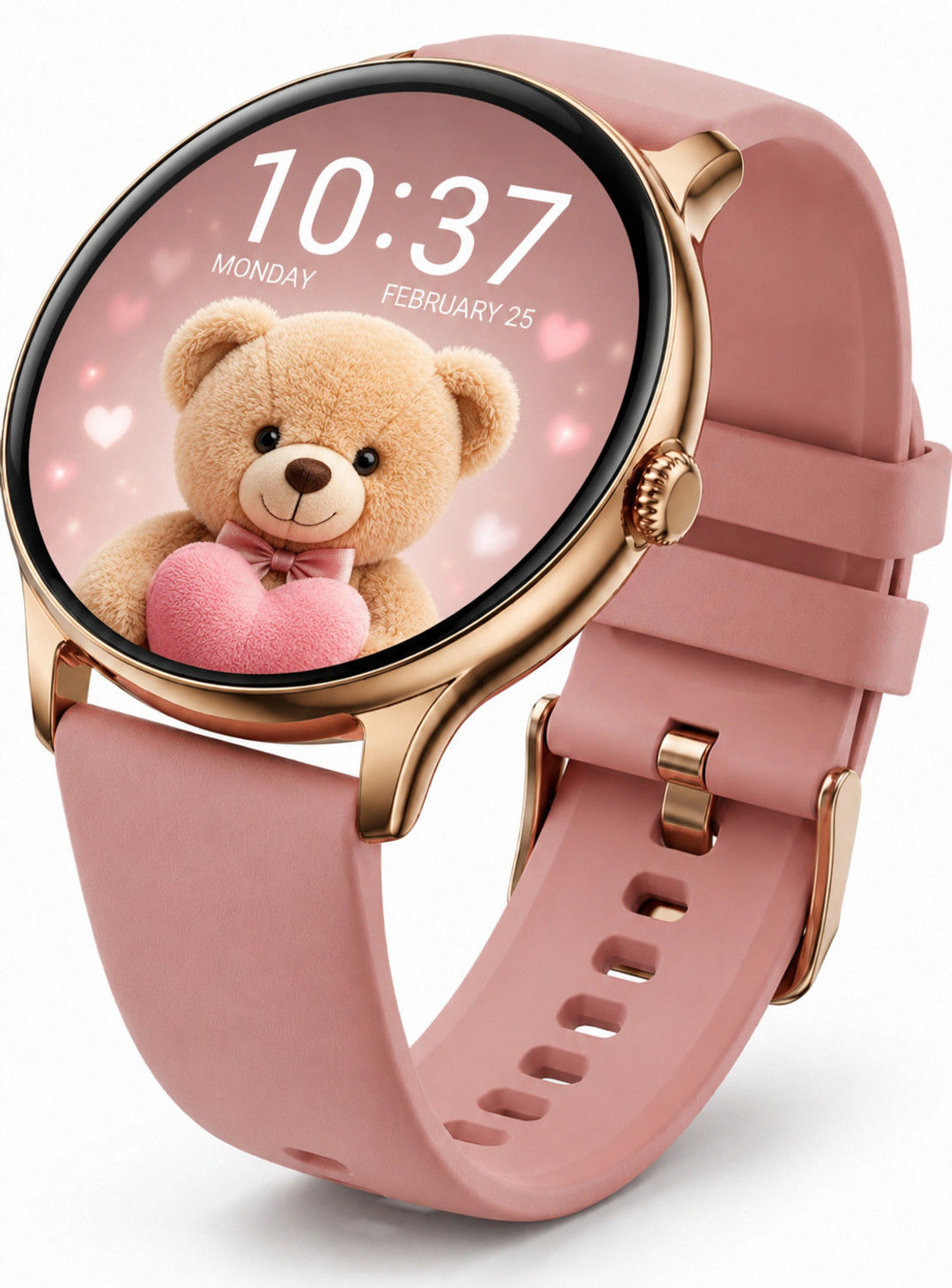 Image of ROXTO SMART ROUND PINK WATCH Digital Watch - For Men & Women SMART PINK WATCH01