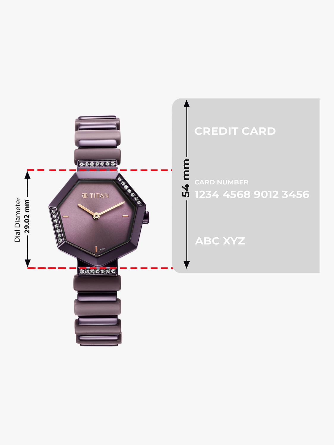 Titan Purple Glitz Analog Watch - For Women - Buy Titan Purple