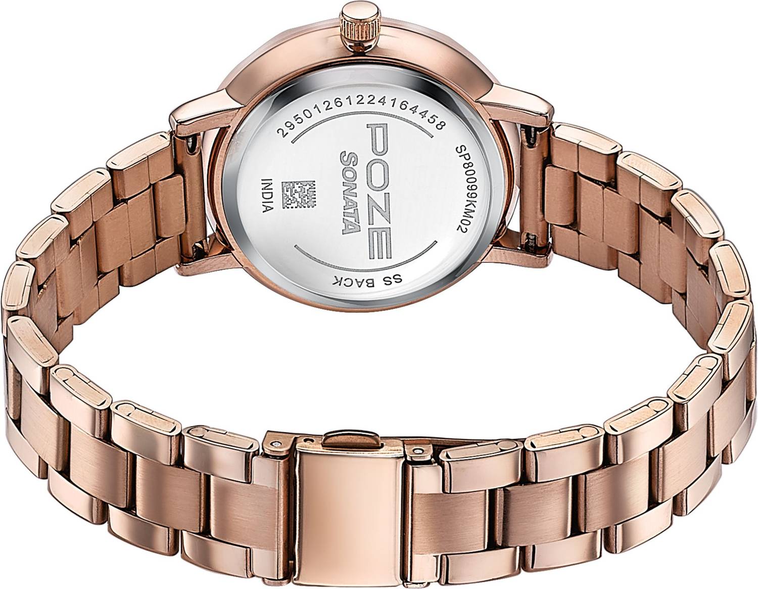 Sonata Poze Shoreline Shimmers Quartz Blush Women's Watch - Image 5