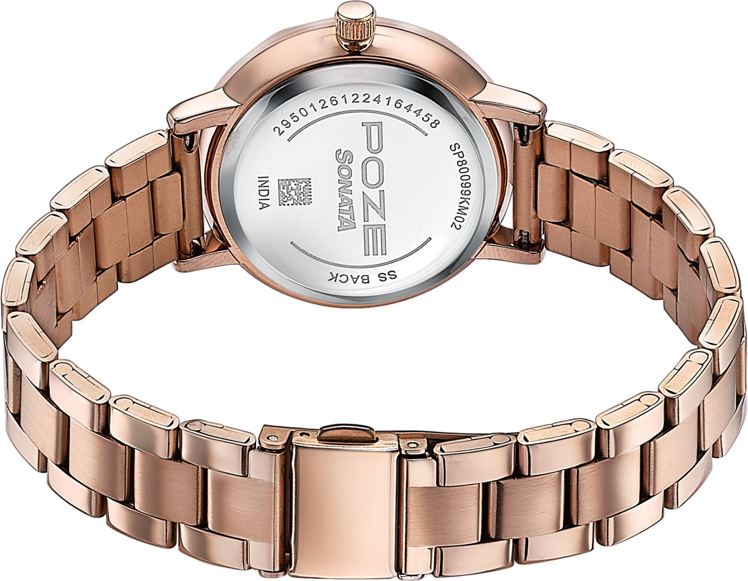 Image of SONATA Poze Sonata Poze Shoreline Shimmers Quartz Blush Round Dial Women's Watch / Analog Watch - For Women