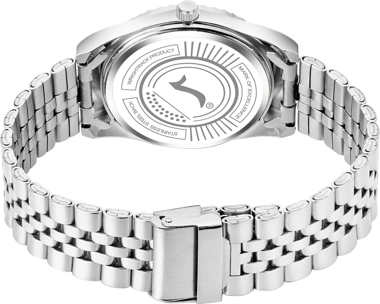 Image of Wrightrack Astrological Full Roman Premium Stainless Steel Bracelet for Luck & Prosperity Astrological Full Roman Premium Stainless Steel Bracelet for Luck & Prosperity Analog Watch - For Men