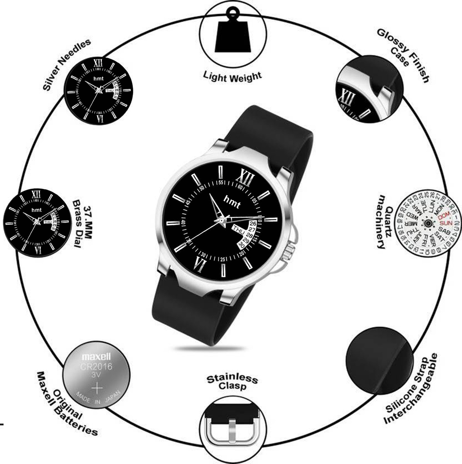 Image of hmt QUARTZ Premium Water Resistant & Scratch Resistant Quartz Analog Wrist Watch For Boys Analog Watch - For Men