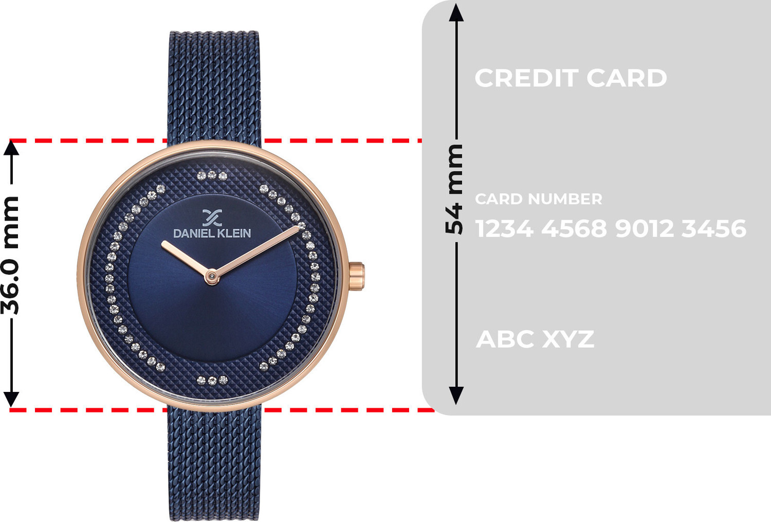 Image of DANIEL KLEIN Daniel Klein Analog Blue Dial Women's -DK.1.12773-5 Premium Analog Watch - For Women