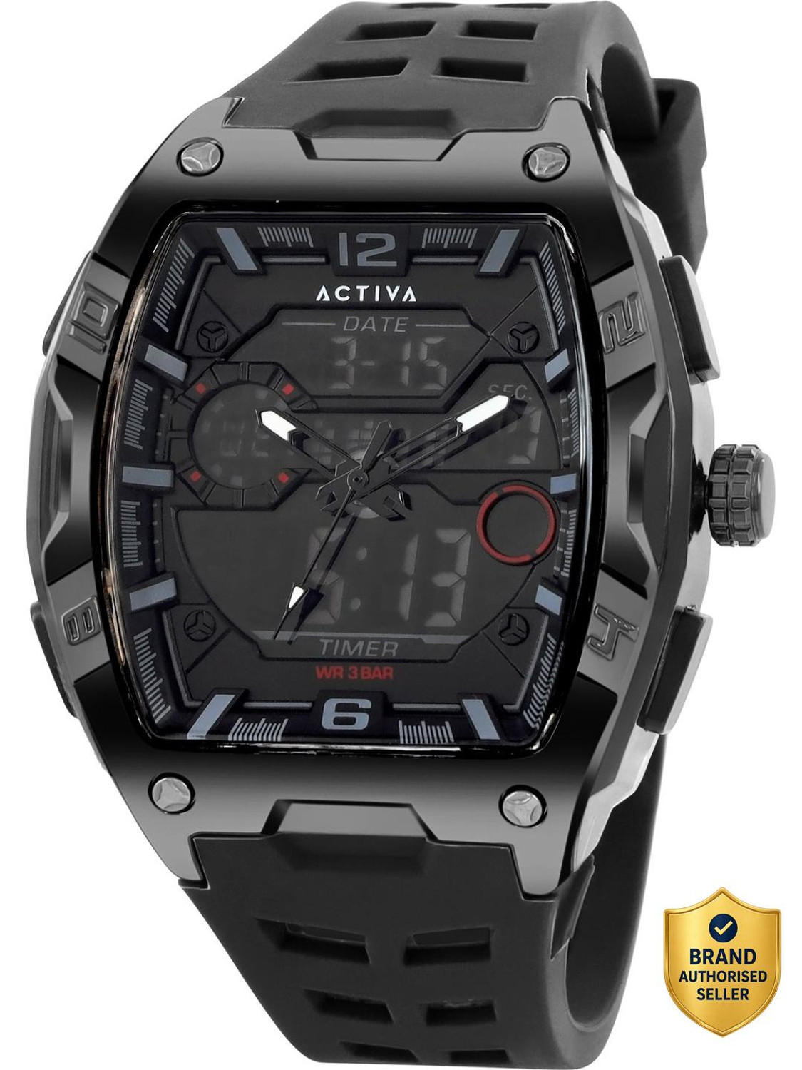 Image of INVICTA DIGITAL ESSENTIALS Invicta by Activa Black Dial Analog-Digital Watch - For Men & Women