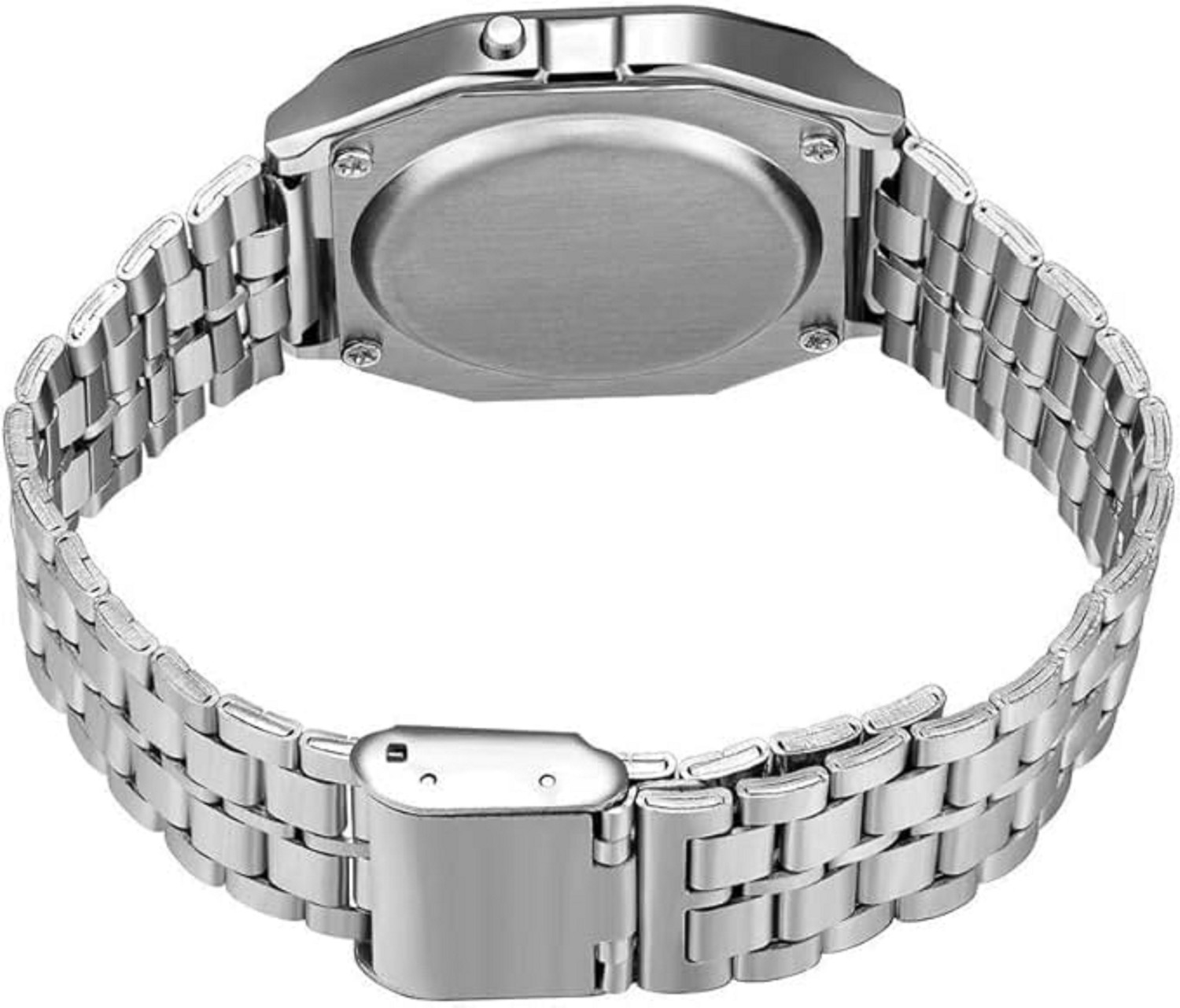 Image of MAALAXMITRADRES Digital Silver Square Dial Unisex Wrist Watch for Men Women Pack of 1 Digital Watch - For Men