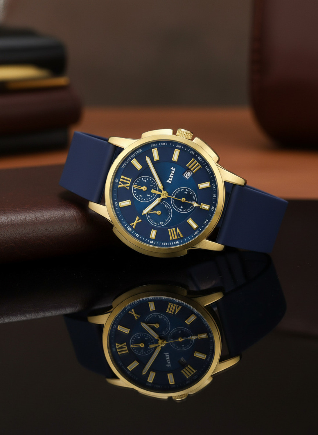 Image of HMT DLX Legacy Series Date Functioning Analog Watch - For Men