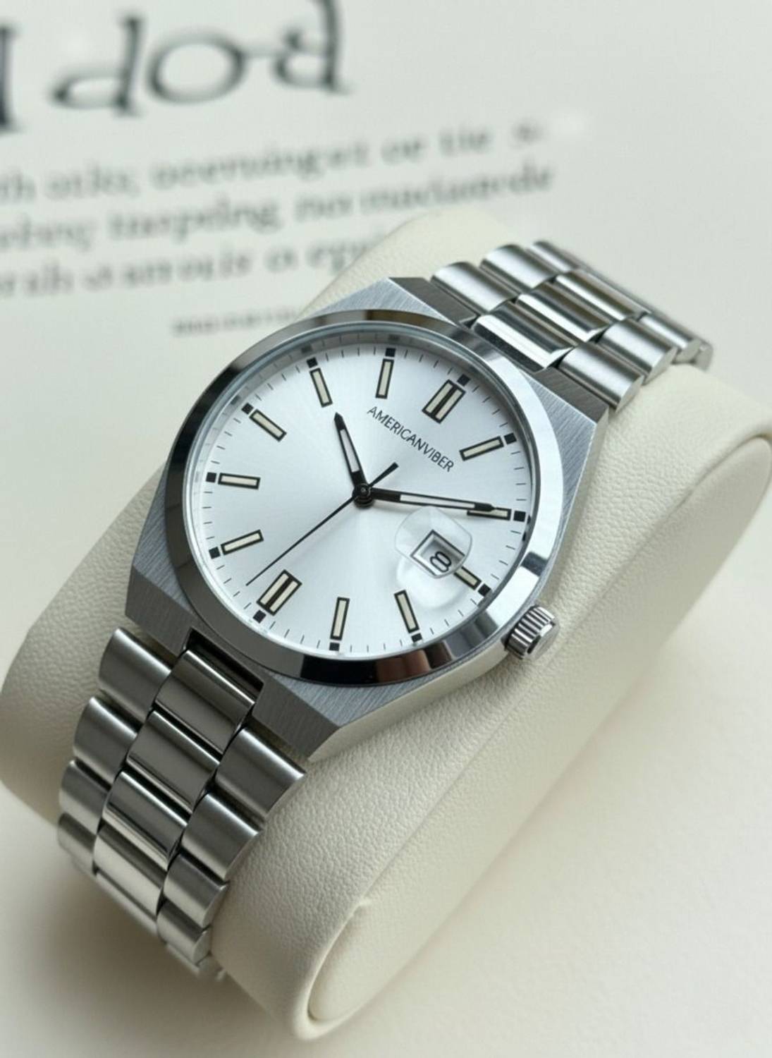 Americanviber AVM0036 Men Steel Chain Watch - Image 1