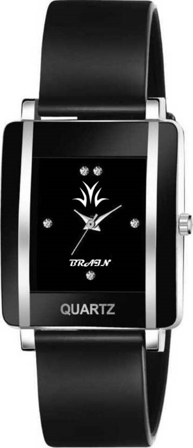 Image of BRAIN Vintage New dimond dial Square with two dimond bracelet watch for Girl,Women Analog Watch - For Women