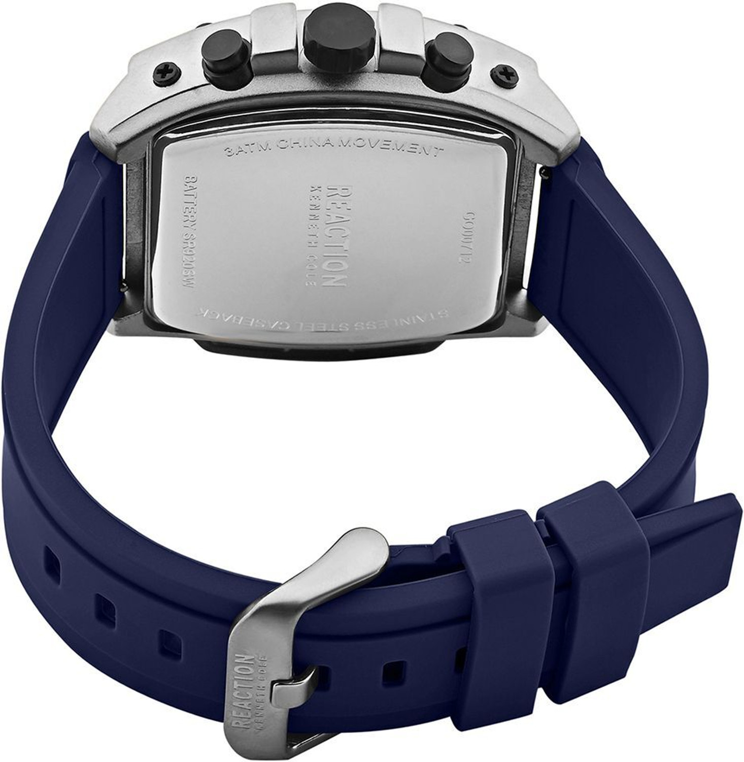 Image of Kenneth Cole Reaction Chronograph Blue Dial Watch For Men's -KRWGO0071201 Analog Watch - For Men