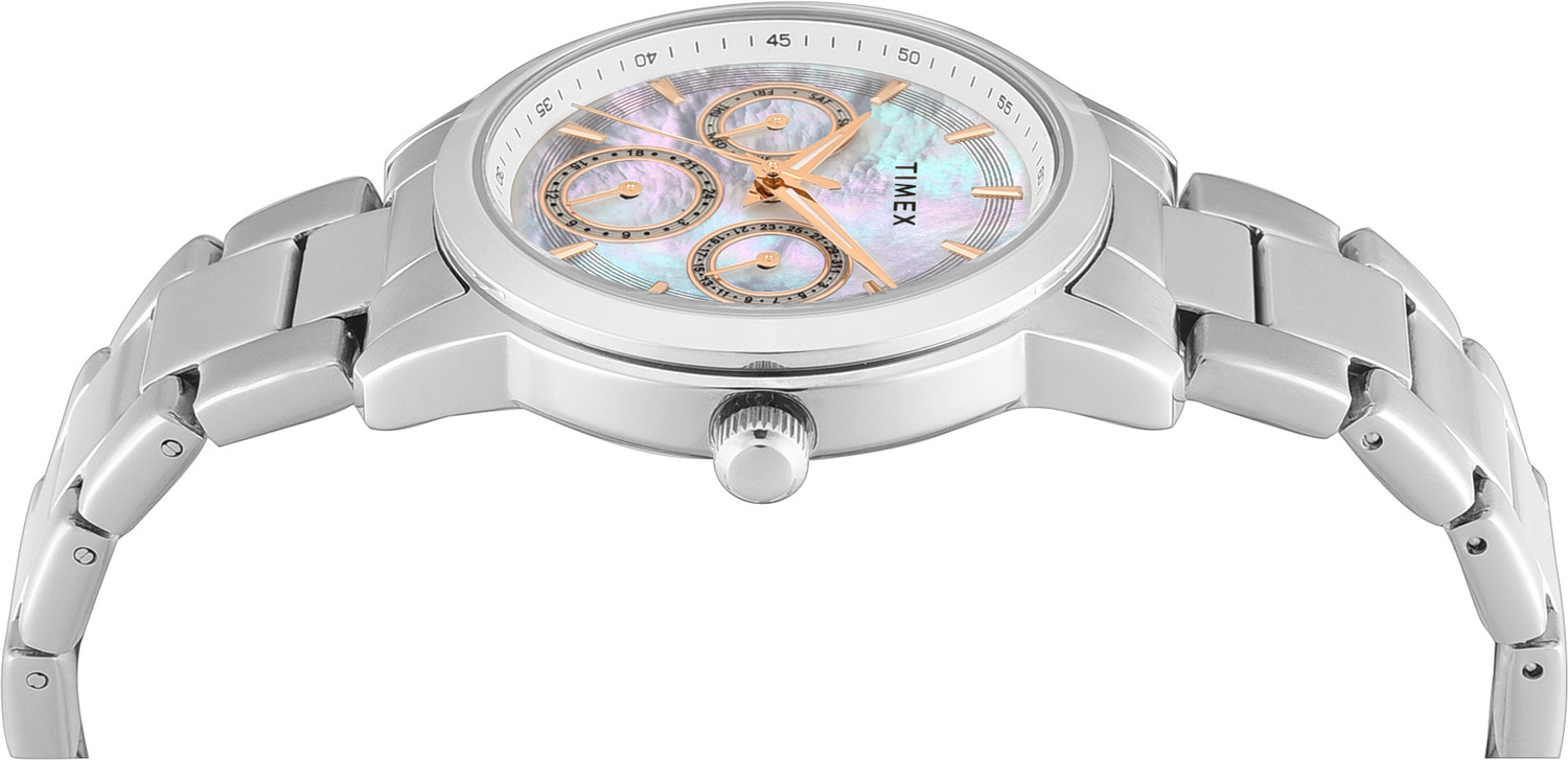 Image of TIMEX Multifunction, Mother of Pearl Natural Round Dial Analog Watch - For Women TWEL30200