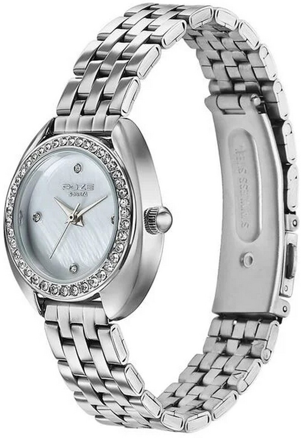 Image of SONATA Poze 7 Sonata Poze 7 White MOP Dial Silver Sheet Metal Strap Analog Watch - For Women