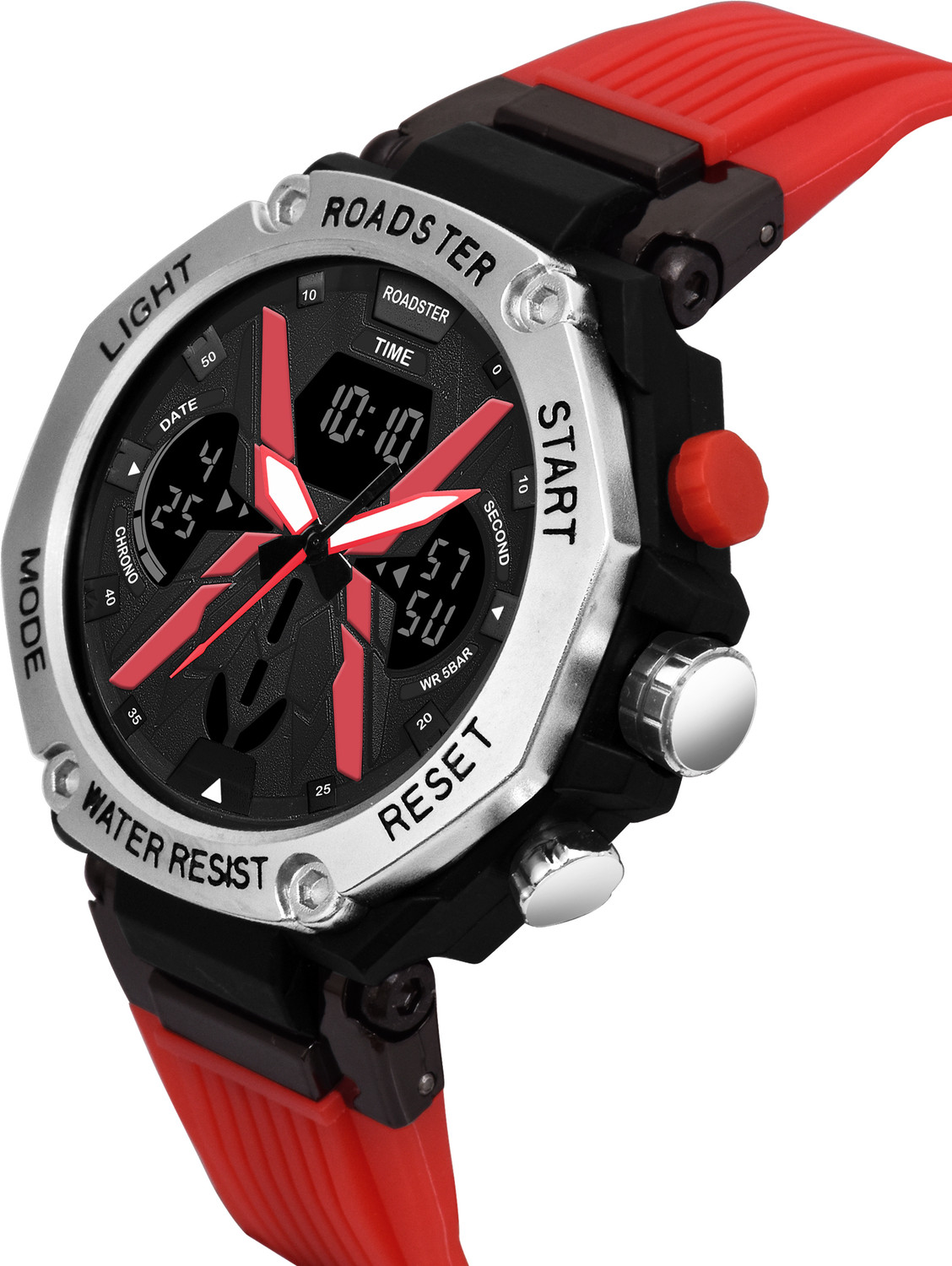 Image of Roadster Waterproof Multi-Functional Wrist Analog-Digital Watch - For Men